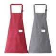 thumbnail image 1 of ACDNAC 2 Pack Aprons for Women with Pockets,Kitchen Aprons for Women,Waitress Apron for Cooking,Baking,Gardening,Gift for Mom,Wife,Sister,Grandma,Red&Black, 1 of 7