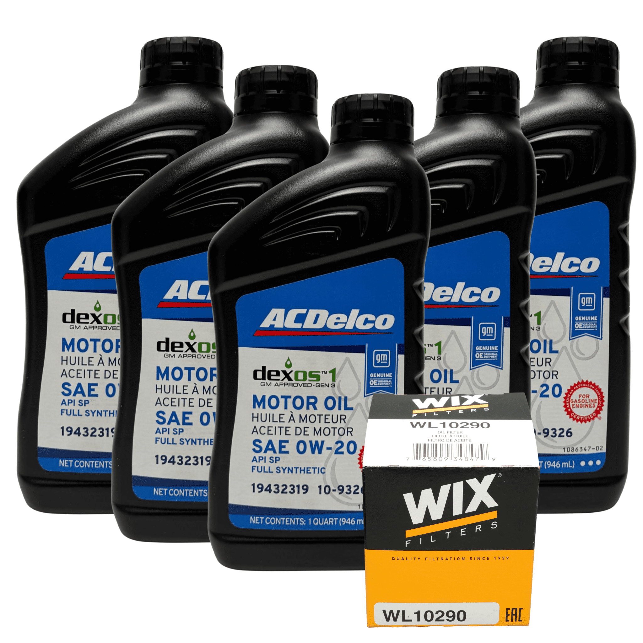 ACDelco Dexos 0W-20 Full Synthetic Motor Oil | Walmart - Walmart.com