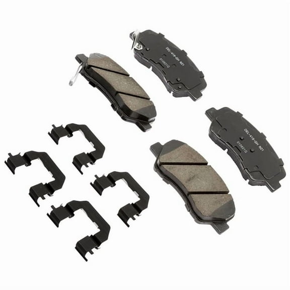 ACDelco 17D1593CHF1 Ceramic Disc Brake Pad Fits select: 2012-2017 HYUNDAI ACCENT, 2012-2017 KIA RIO