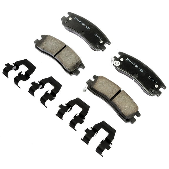 ACDelco 17D698CHF1 Disc Brake Pad Set Fits select: 2000-2010 CHEVROLET IMPALA, 1997-2005 BUICK CENTURY