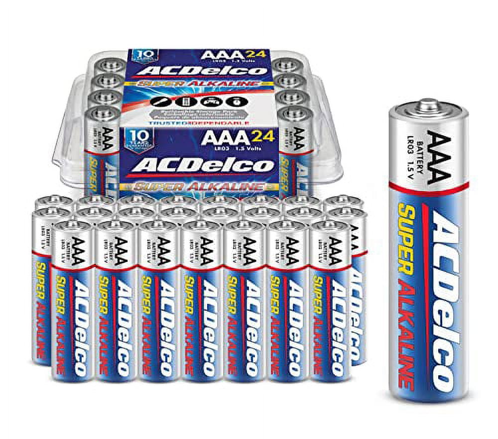 ACDelco 24Count AAA Batteries, Maximum Power Super Alkaline Battery