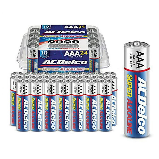 ACDelco 24Count AAA Batteries, Maximum Power Super Alkaline Battery
