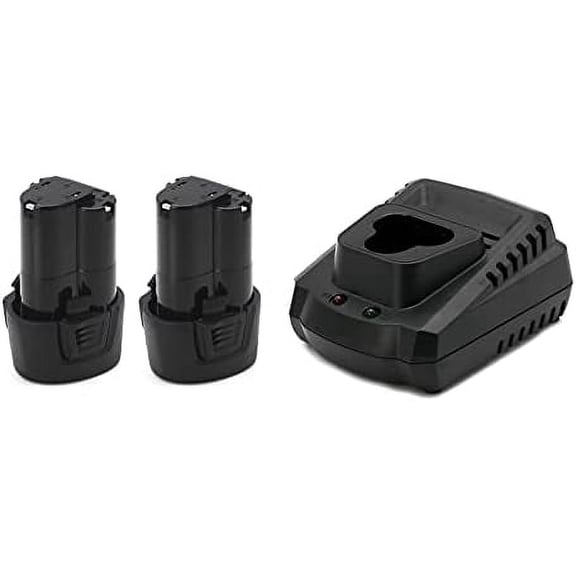 ACDelco AB1207LA-P2C G12 Series 12V Li-ion Interchangeable 2 Battery Packs with 1 Quick Charger