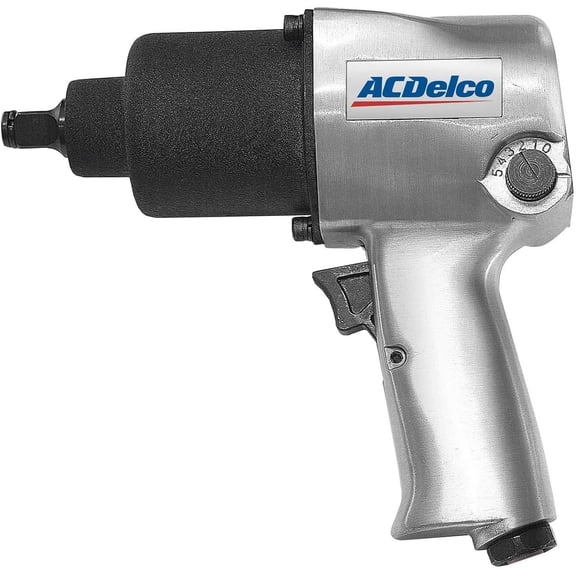 ACDelco ANI405A Heavy Duty Twin Hammer 1/2 500 ft-lbs. 5-Speed Pneumatic Impact Wrench Tool Kit