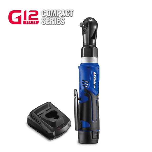 ACDelco ARW1209P G12 Series 12V Li-ion Cordless 3/8 45 ft-lbs. Ratchet Wrench Tool Kit