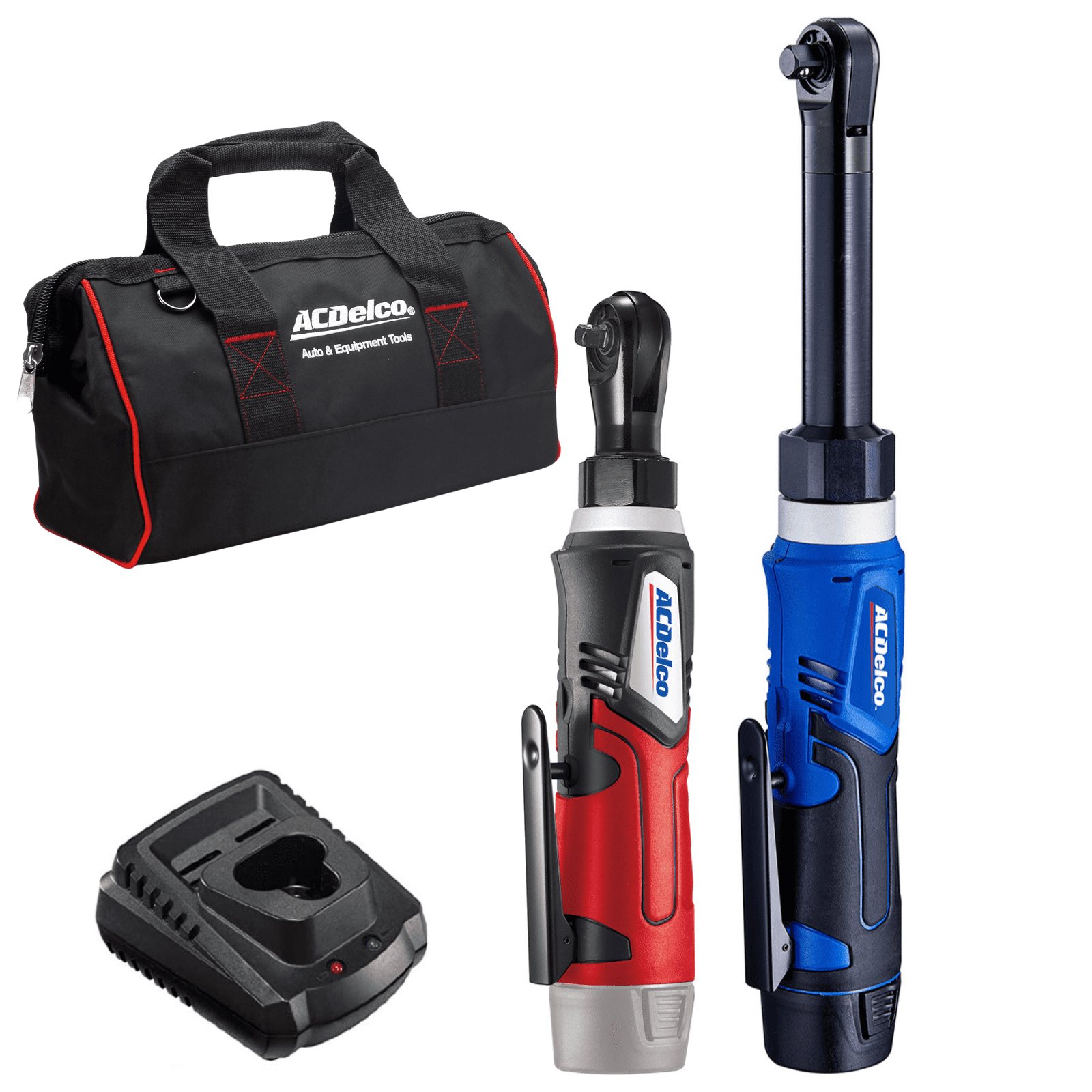 ACDelco ARW1218-K18 G12 Series 12V Li-ion Cordless 3/8" Extended Ratchet Wrench & 1/4" Ratchet Wrench Combo Tool Kit