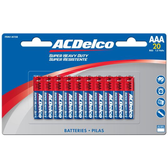 ACDelco Batteries, Heavy Duty, AAA-48 x 8 pk