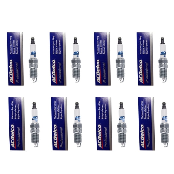 ACDelco Chevrolet Spark Plugs, Platinum Two-Toned, 8 Count