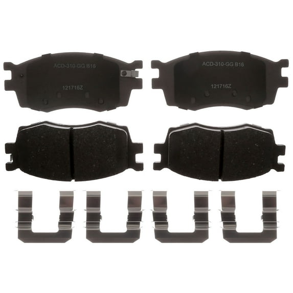 ACDelco Disc Brake Pad Set Fits select: 2006-2011 HYUNDAI ACCENT, 2006-2011 KIA RIO