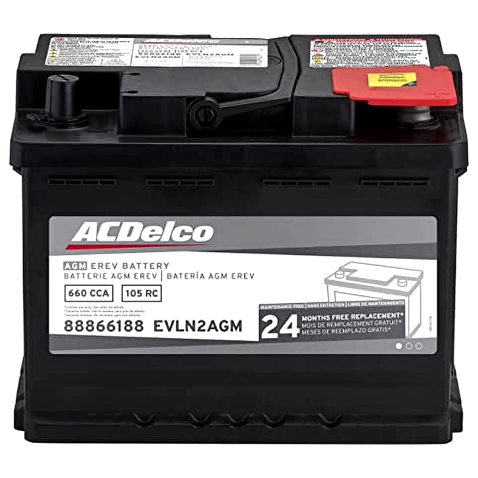 ACDelco EVLN2AGM Automotive Car Battery - High-Quality Auto Parts