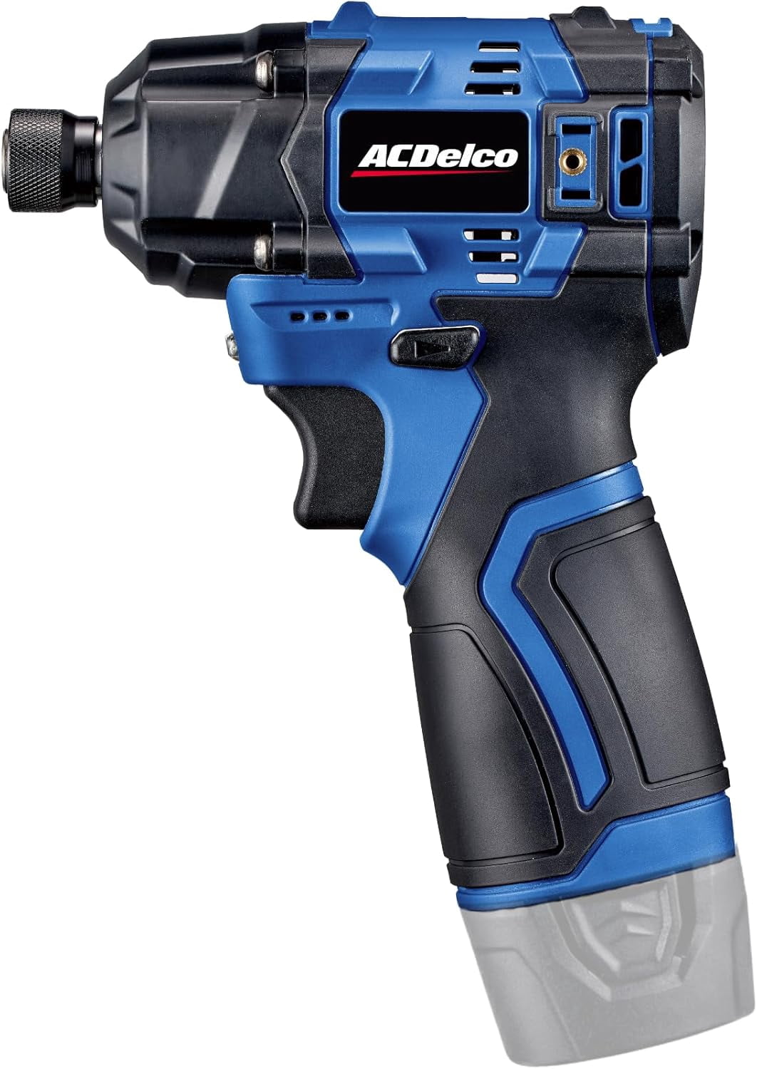 ACDelco G12 Series 12V Brushless 1/4 inch Hex Impact Driver 125 ft-lbs 170 Nm Max Torque 3600 RPM 4-Mode Intelligent Control 5-inch Compact Body Bare Tool Only ARI12185T