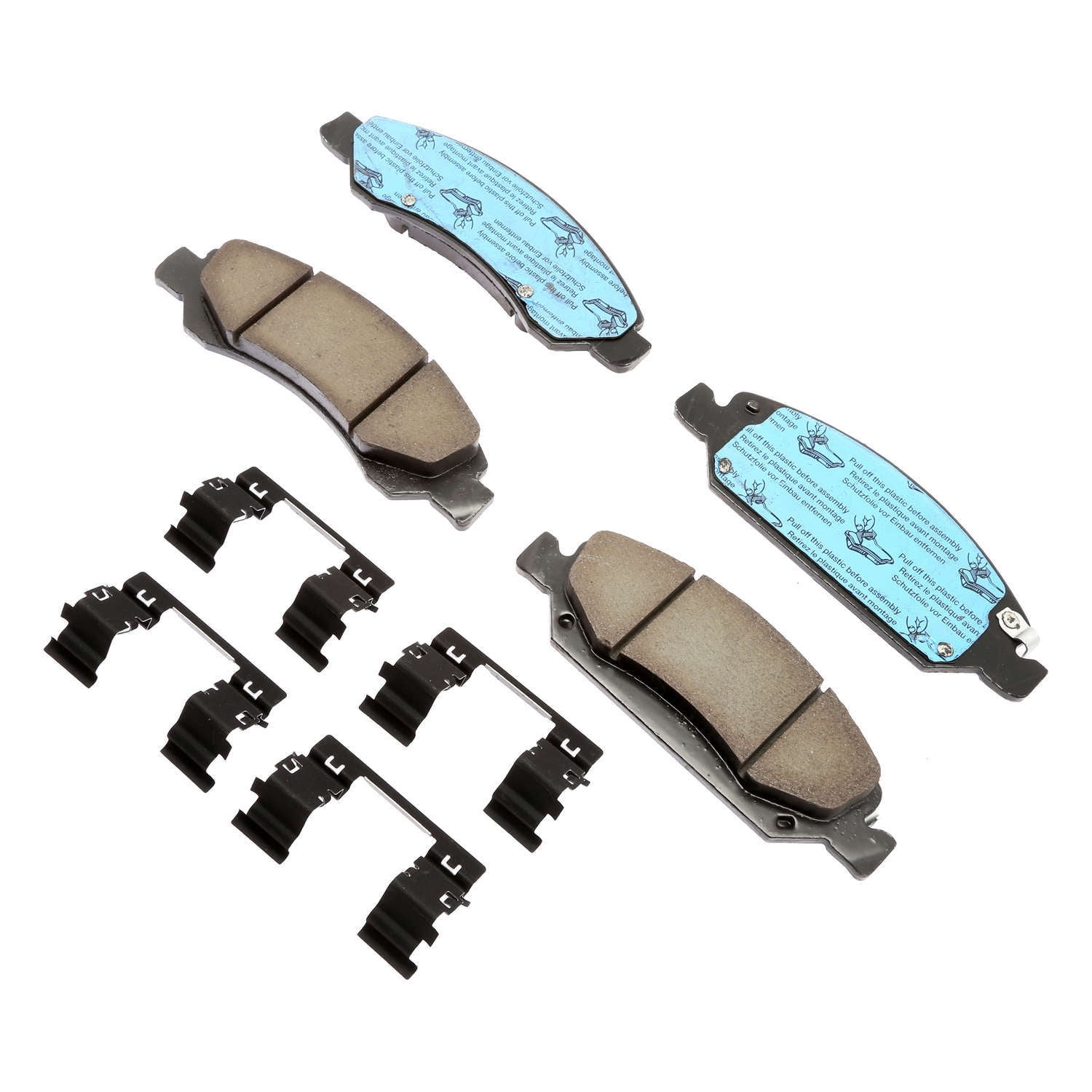 ACDelco GM Customer Care and Aftersales 17D1367ACHF1 : Ceramic Front, Brake Pads, 4 Pieces