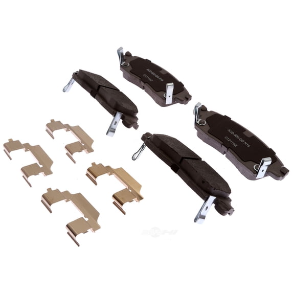 ACDelco Gold Performance Ceramic Brake Pad Set, w/ Hardware Fits select: 2009-2017 CHEVROLET TRAVERSE, 2002-2009 CHEVROLET TRAILBLAZER