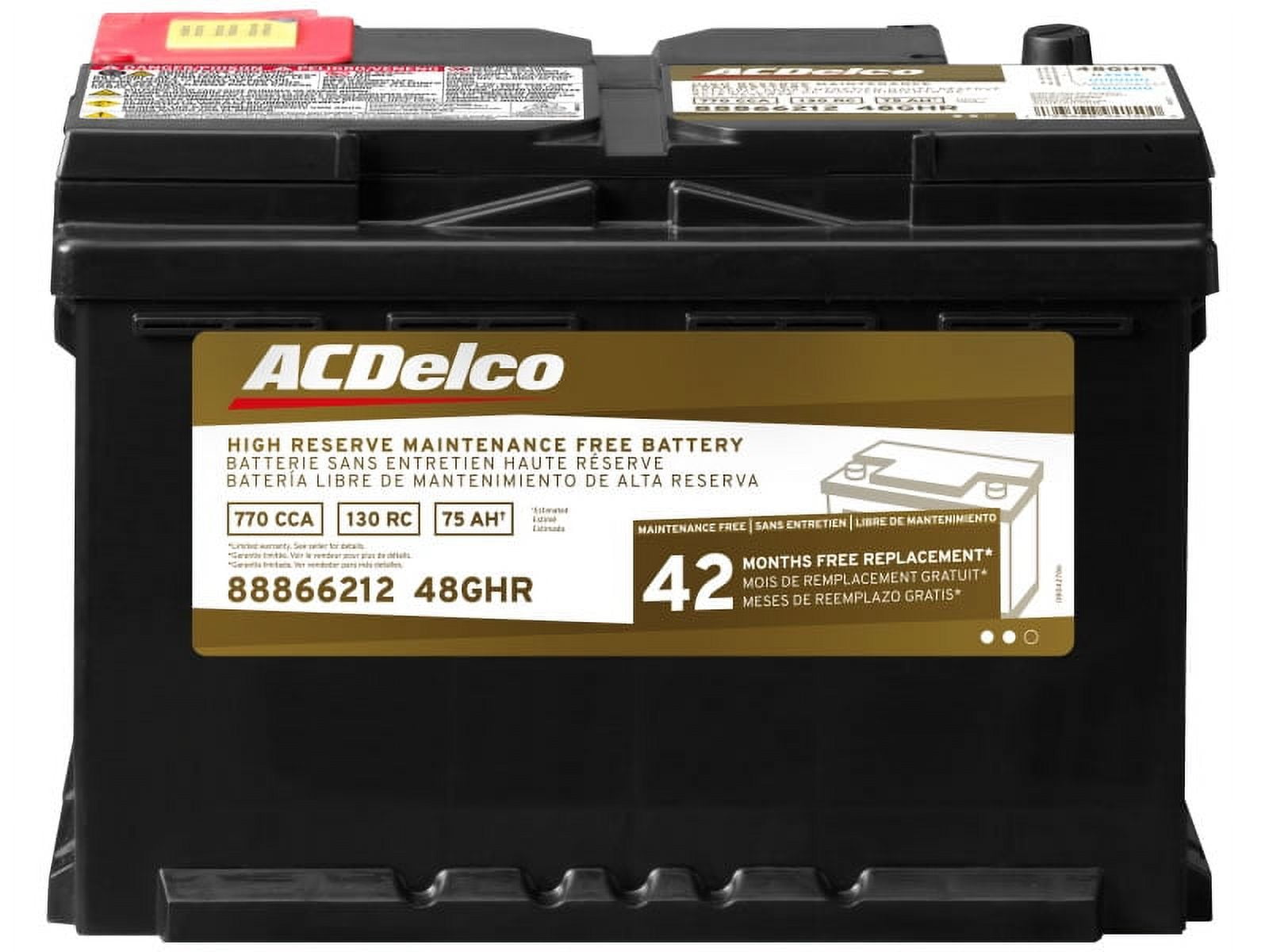 ACDelco Gold Professional 48GHRA Automotive Battery 12 Volt