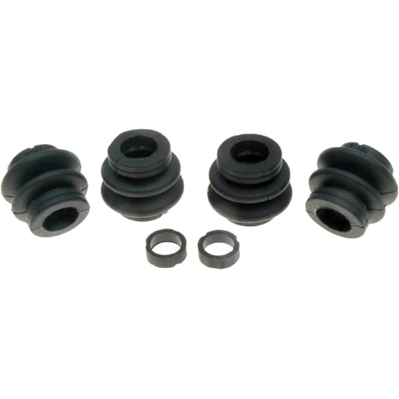 ACDelco 18K2417 Front Disc Brake Caliper Rubber Bushing Kit with Seals and Bushings , Black