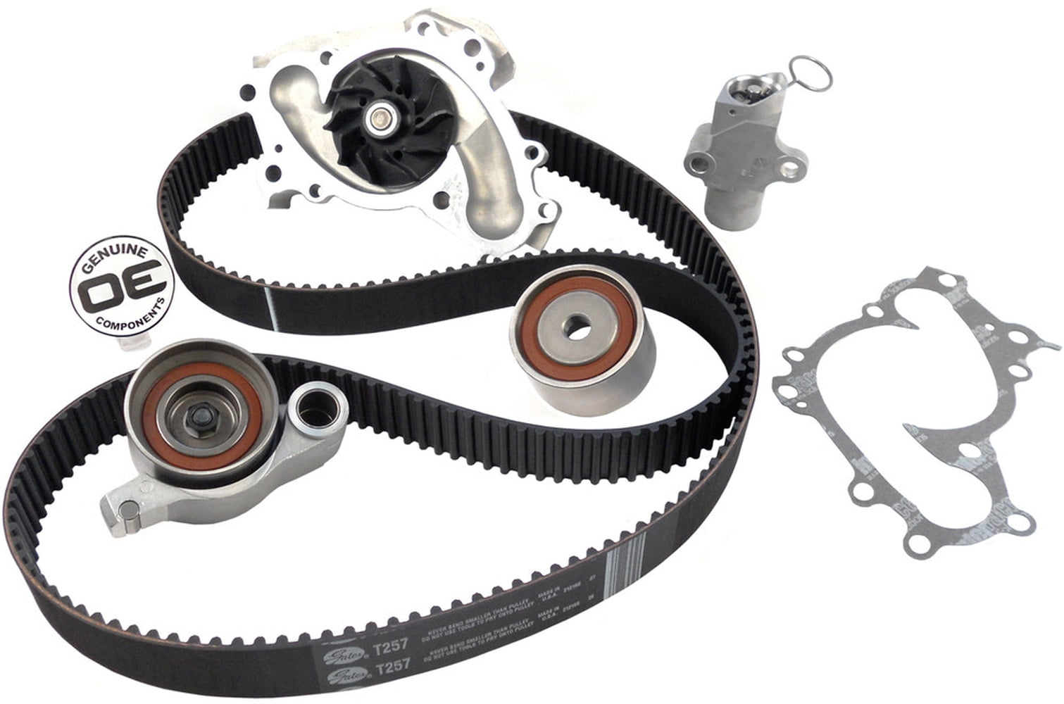 ACDelco Professional Tckwp257a Timing Belt Kit with Water Pump, Idler Pulley, and 2 Tensioners Fits select: 2004-2006 Toyota Sienna, 2001-2007 Toyota
