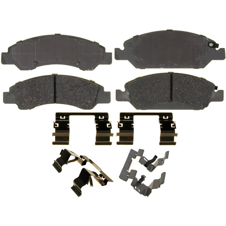ACDelco Silver 14D1367CH Ceramic Front Disc Brake Pad Set with Hardware  Fits select: 2008-2013 CHEVROLET SILVERADO, 2008-2018 CHEVROLET TAHOE