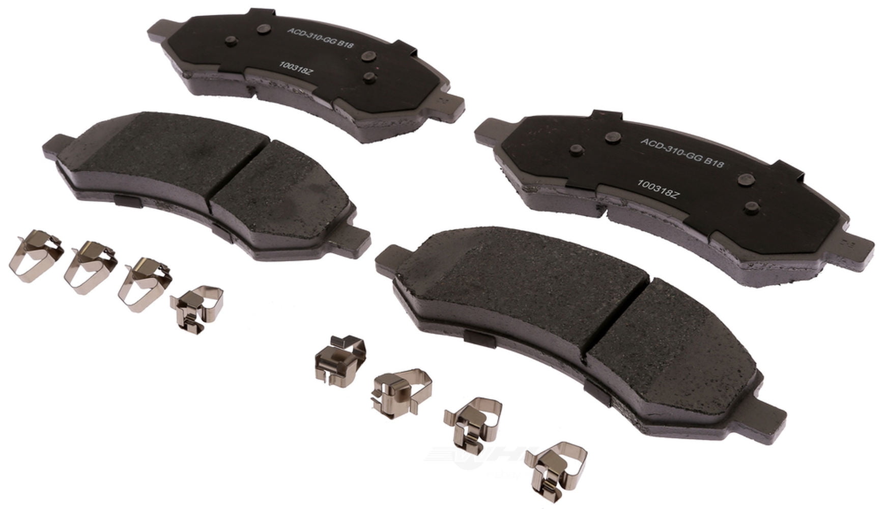 ACDelco Silver Ceramic Brake Pad Set Fits select: 2013-2018 RAM 1500, 2007-2012 DODGE RAM 1500