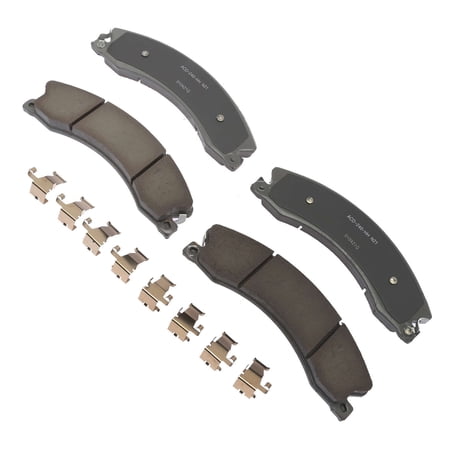 ACDelco Silver Ceramic Brake Pad Set, w/ Hardware Fits select: 2011-2019 CHEVROLET SILVERADO, 2011-2019 GMC SIERRA