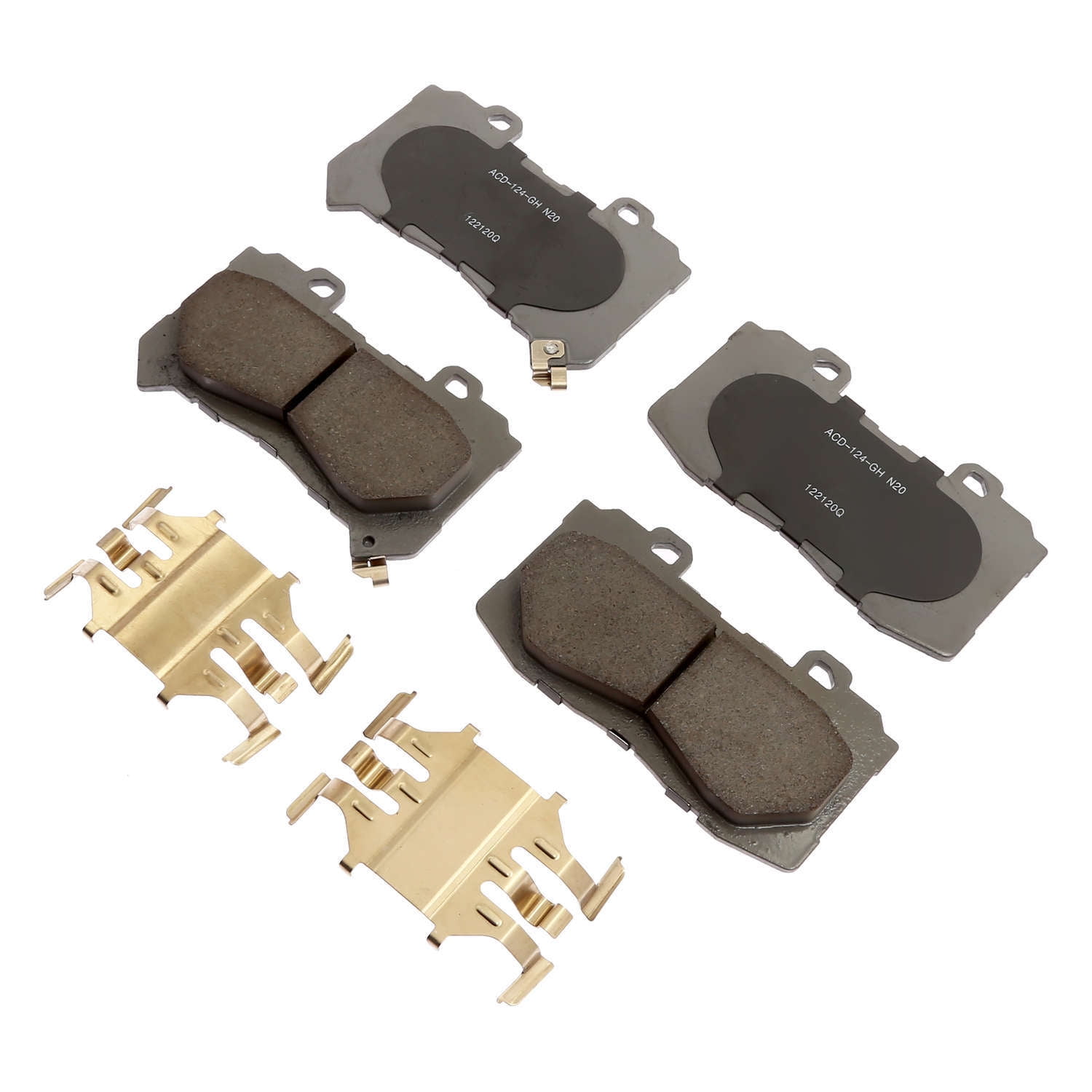 ACDelco Silver Ceramic Brake Pad Set, w/ Hardware Fits select: 2015-2020 CHEVROLET COLORADO, 2015-2020 GMC CANYON