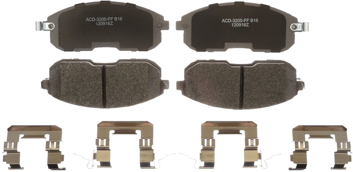 ACDelco Silver Ceramic Front Disc Brake Pad Set 14D815ACHF1 Fits 2019 Nissan Sentra