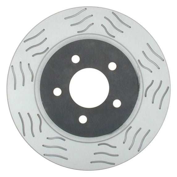 ACDelco - Specialty Severe Duty Slotted 1-Piece Rear Brake Rotor Fits select: 2005-2012,2013-2014 FORD MUSTANG