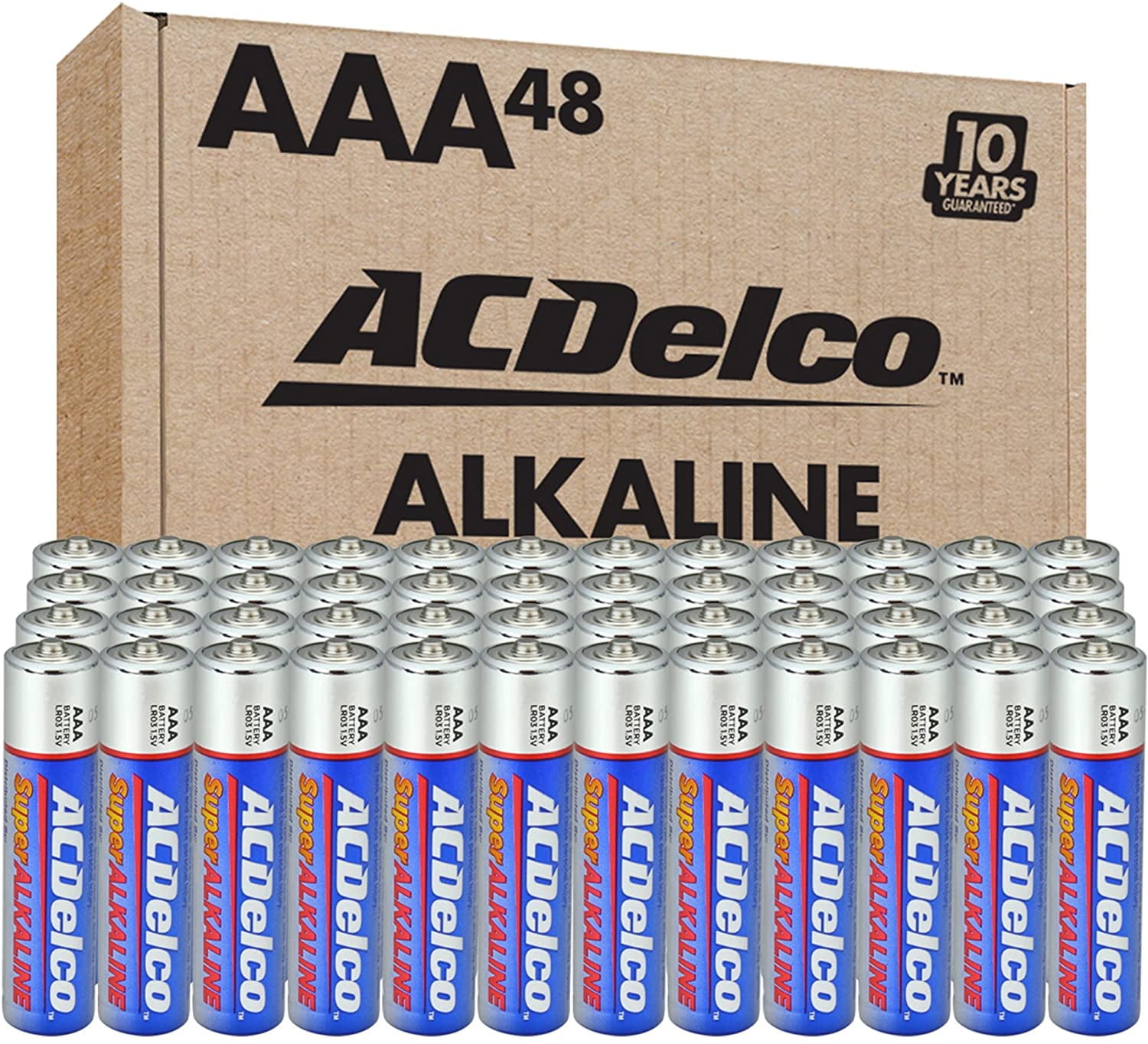 ACDelco Super Alkaline Batteries, AAA - 48 pack