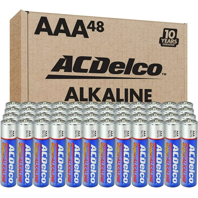ACDelco Super Alkaline AAA Batteries, 48Count