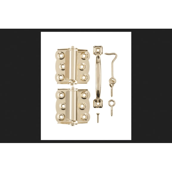 ACE 01-3805-208 SCREEN & STORM DOOR HARDWARE SET BRIGHT BRASS