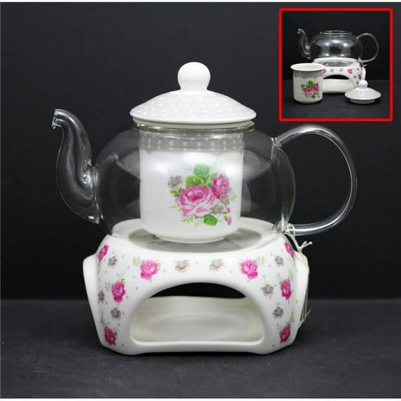 ACE AC-X4702 Teapot Set - 850cc Heatproof Glass Teapot with infuser