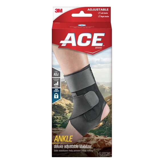 ACE Ankle Brace w/Stabilizer 209605, Adjustable