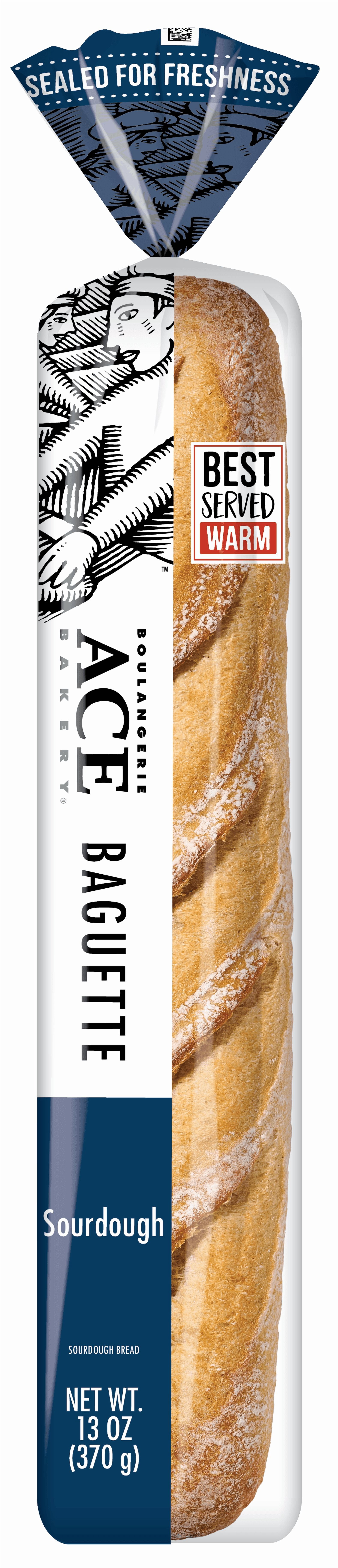ACE Bakery® Sourdough Baguette Baked Bread, 1 Count, 13.1 oz