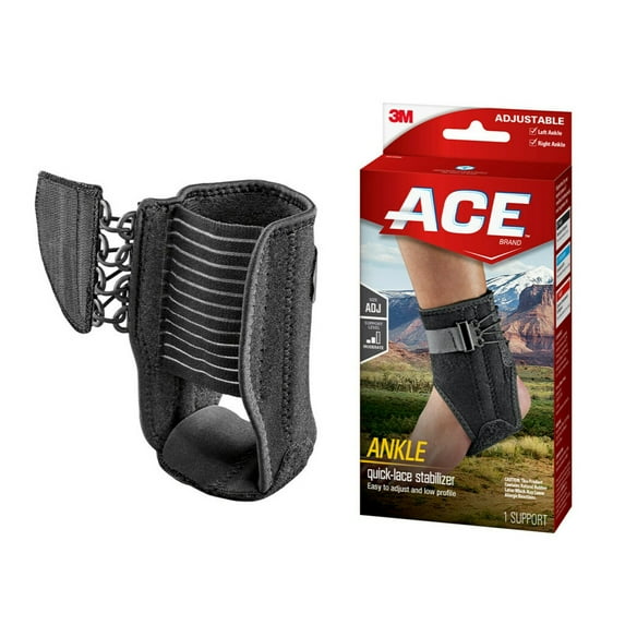 ACE Brand Adjustable Ankle Brace w/ Side Stabilizers