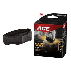 ACE Brand Adjustable Knee Strap, Black, 1 Strap