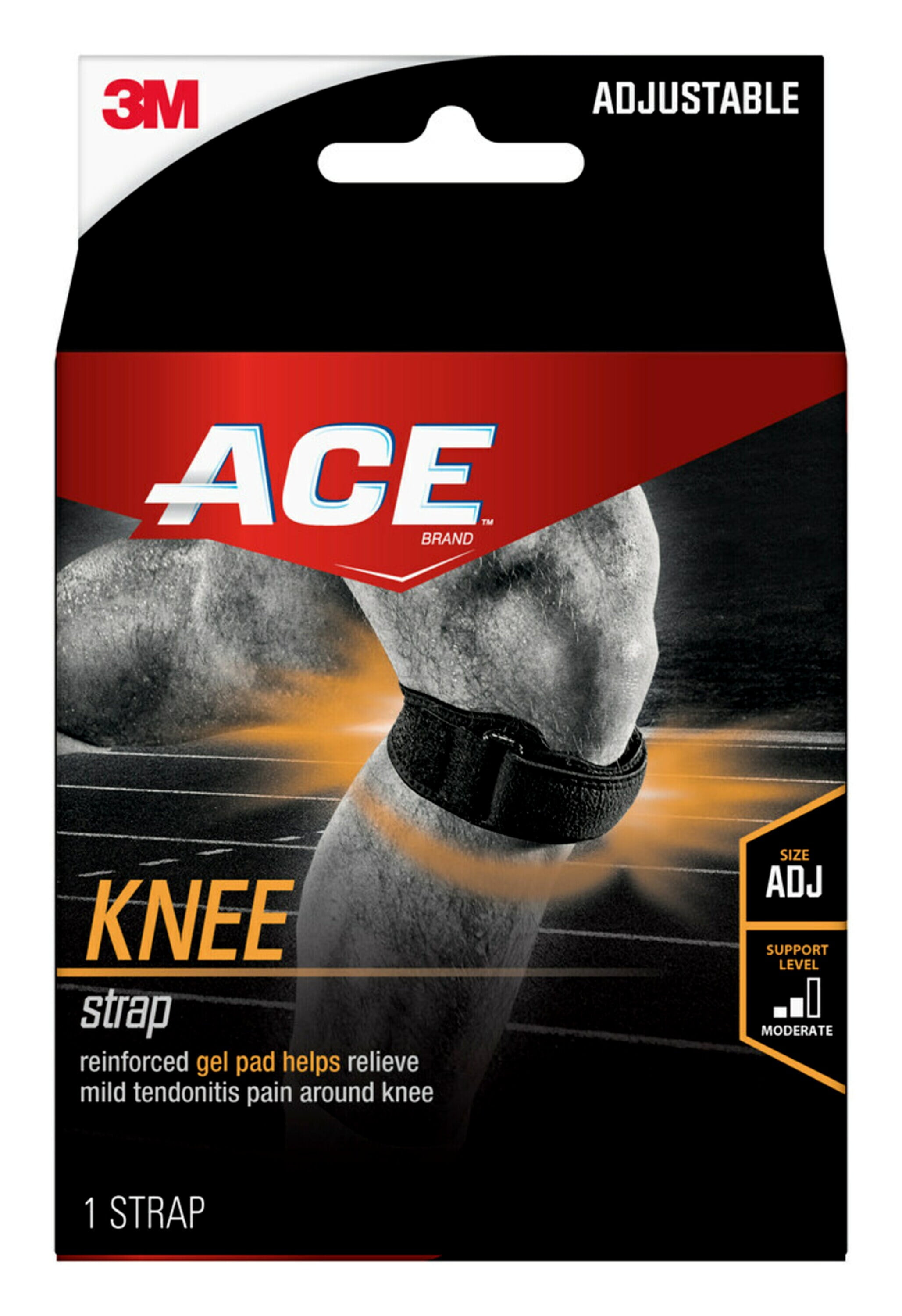 ACE Brand Adjustable Knee Strap, Breathable, LowProfile Brace
