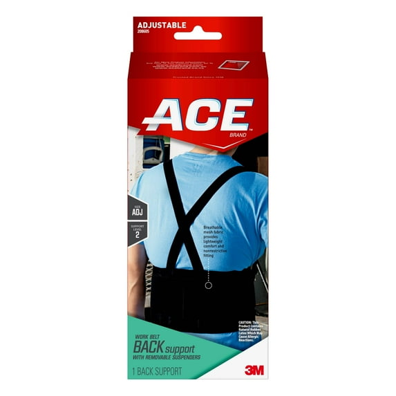 ACE Brand Adjustable Work Belt, Helps provide back support when lifting in the workplace