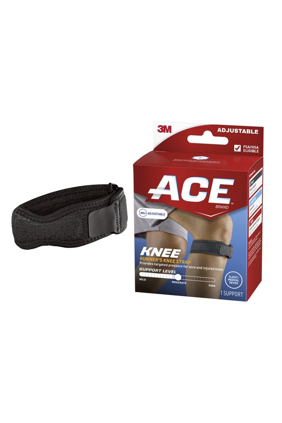 Brand Compression Knee Strap, Adjustable, One Size Fits Most