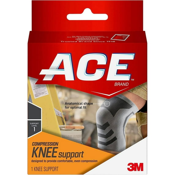 ACE Brand Compression Knee Support L/XL,Comfortable Brace