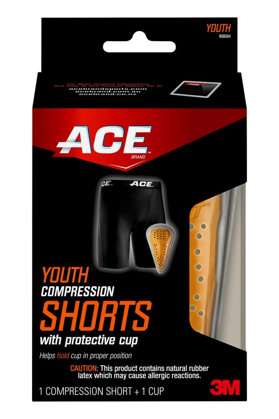 Compression Short and Cup, Youth, S/M, Ideal for Football