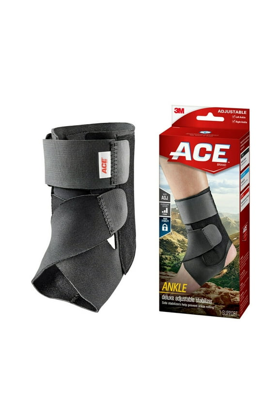Brand Deluxe Ankle Stabilizer, Adjustable, Comfortable, 1 Size Fits Most