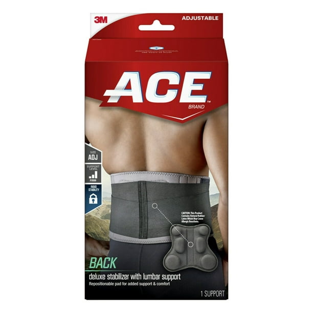 ACE Brand Deluxe Back Stabilizer w/ Lumbar Pad, Adjustable Brace