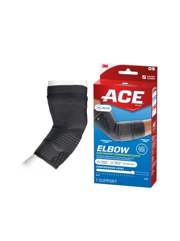 Flex Comfort Compression Elbow Sleeve, One Size, 1 Support