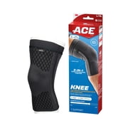 ACE Brand Flex Comfort Compression Knee Sleeve with Stabilizers, Large/XLarge, 1 Support