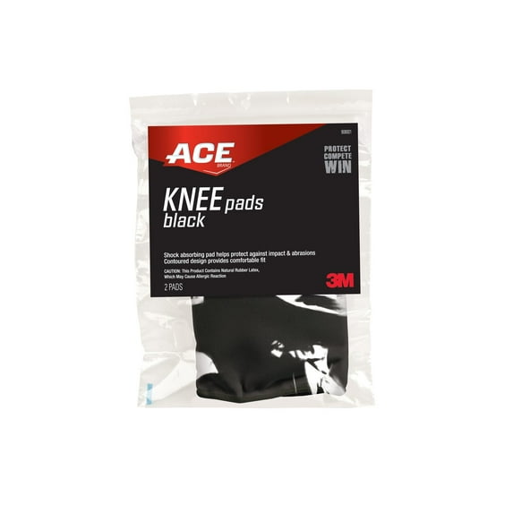 ACE Brand Knee Pads, Black, One Size
