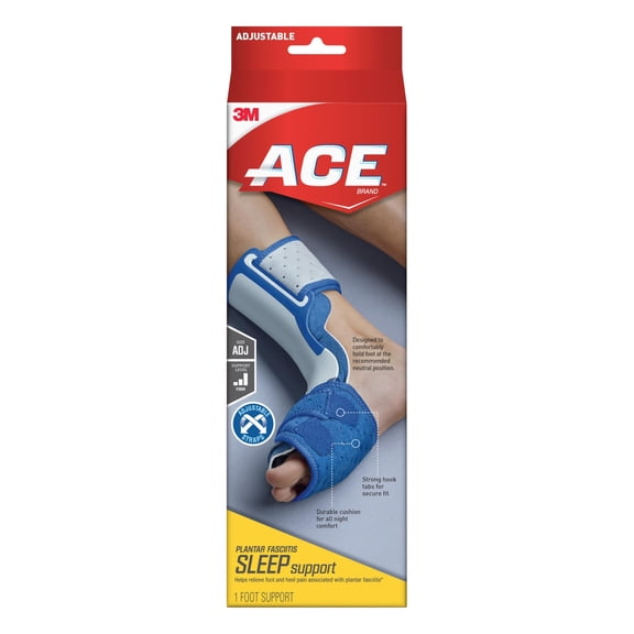 ACE Brand Plantar Fasciitis Sleep Support, Helps Relieve Symptoms of Plantar Fasciitis, One Size Fits Most, Blue