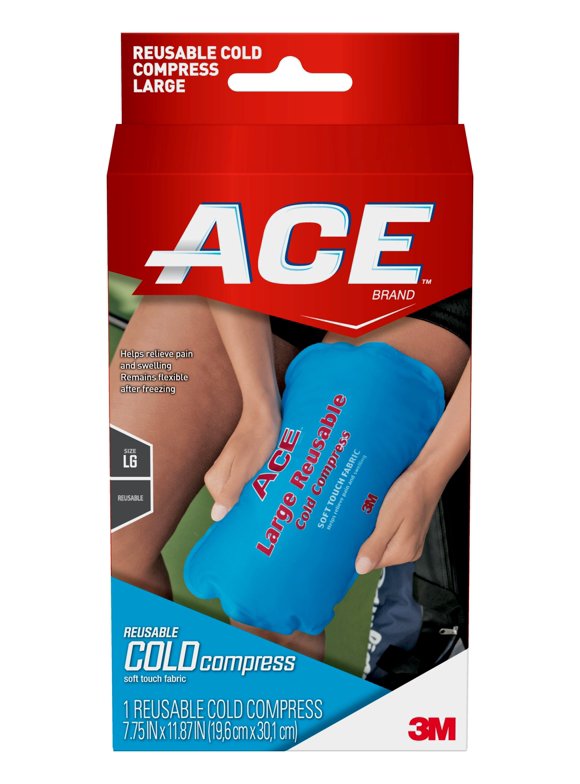 ACE Brand Reusable Cold Compress, Large, Soft, 7.75" x 11.87", 1/Pack