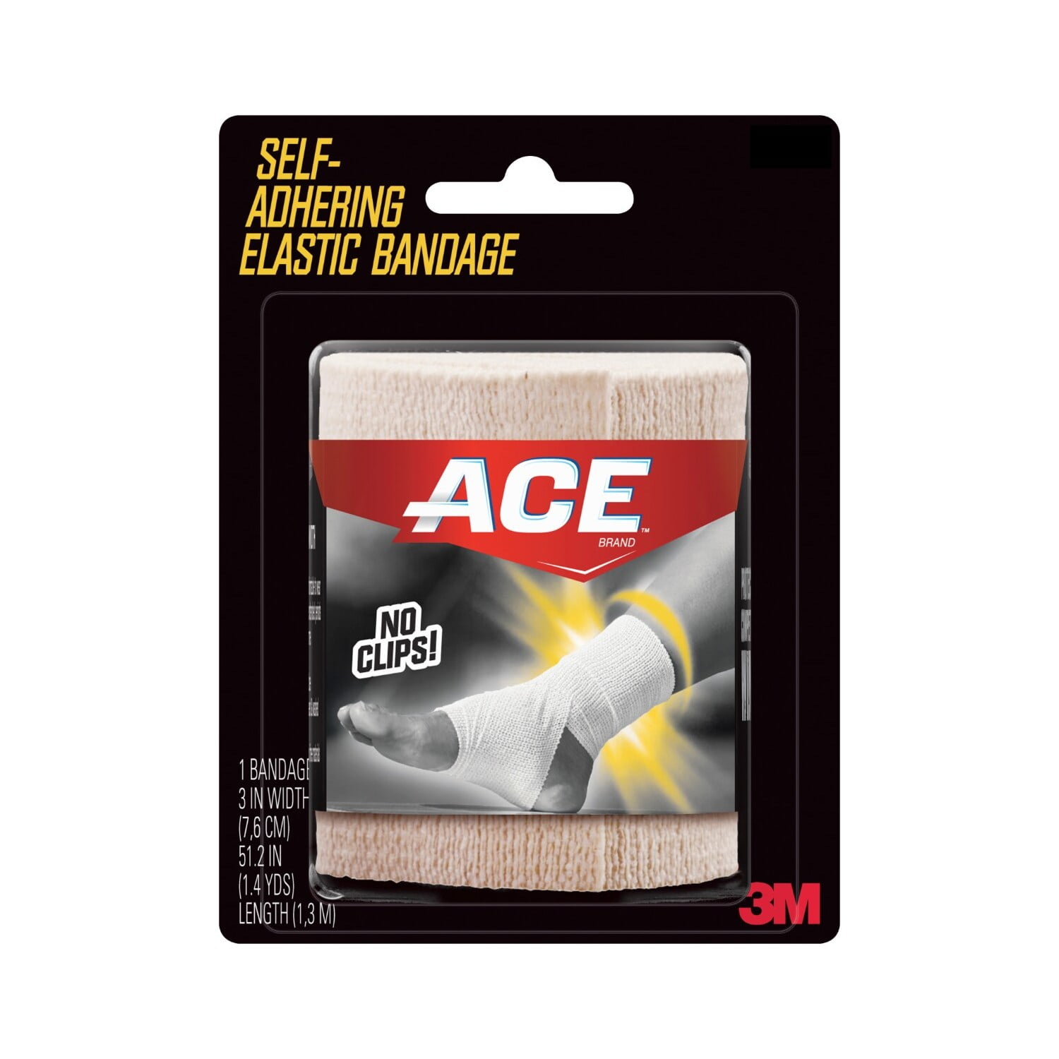 Elastic Bandage With Self-Closure 3 Inch Width