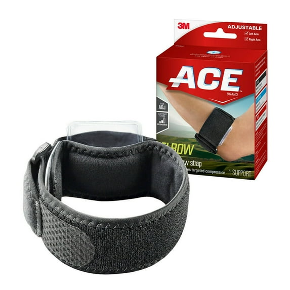ACE Brand Tennis Elbow Support, Adjustable, Targeted Compression