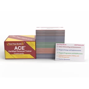 ACE Certified Personal Trainer Study Cards: Exam Prep and Practice Test Questions for the ACE CPT Exam [Full Color Cards]