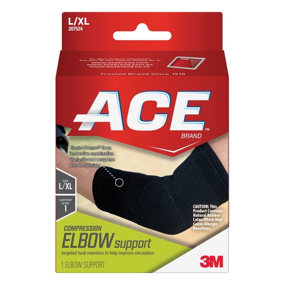 ACE Compression Elbow Support, 207524, Large/ X-Large